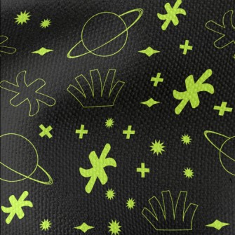 螢光色星球星星帆布(幅寬150公分)