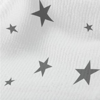 灰色色塊星星毛巾布(幅寬160公分)