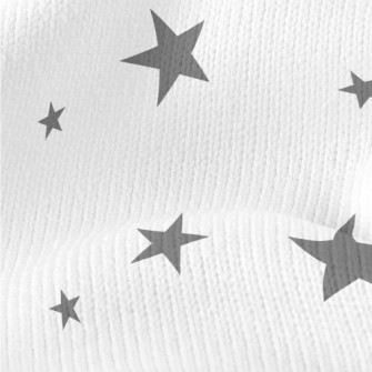 灰色色塊星星仿毛衣布(幅寬150公分)