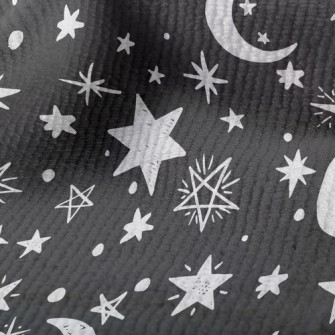 塗鴉星星月亮毛巾布(幅寬160公分)