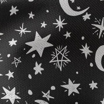 塗鴉星星月亮帆布(幅寬150公分)