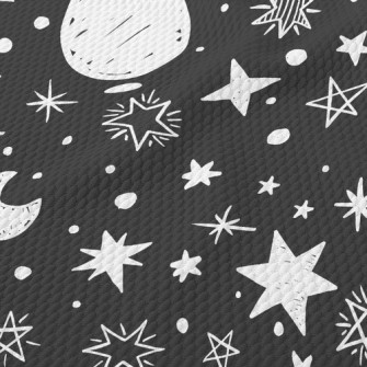 塗鴉星星月亮泡泡布(幅寬160公分)