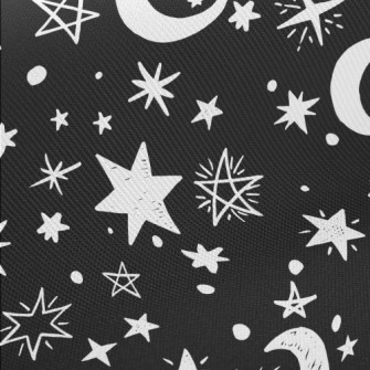 塗鴉星星月亮厚棉布(幅寬150公分)