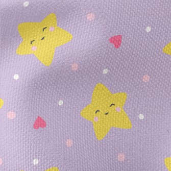 微笑星星與愛心帆布(幅寬150公分)