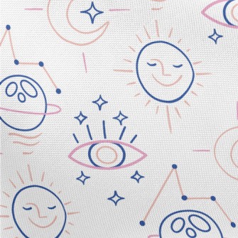 線條星球太陽星座月亮春亞紡(幅寬160公分)
