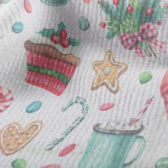 溫馨聖誕節毛巾布(幅寬160公分)