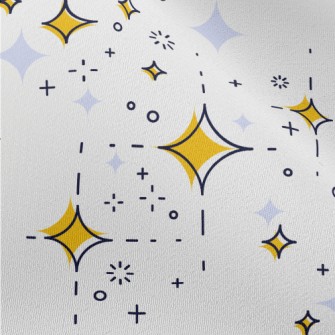 簡約設計的星星雪紡布(幅寬150公分)