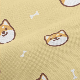 可愛活潑的柴犬麻布(幅寬150公分)