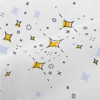 簡約設計的星星麻布(幅寬150公分)