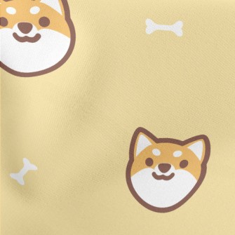 可愛活潑的柴犬薄棉布(幅寬150公分)