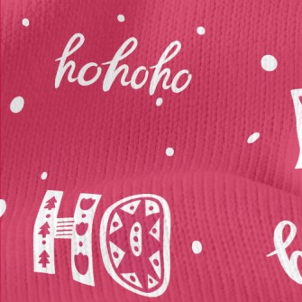 各種HOHOHO文字仿毛衣布(幅寬150公分)
