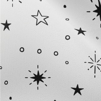 手繪各式星星雪紡布(幅寬150公分)