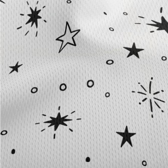 手繪各式星星鳥眼布(幅寬160公分)