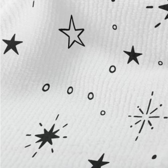 手繪各式星星毛巾布(幅寬160公分)