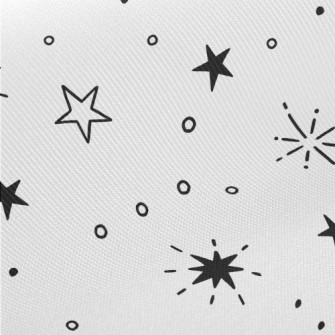 手繪各式星星斜紋布(幅寬150公分)