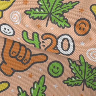 逗趣阿囉哈手勢牛津布(幅寬150公分)