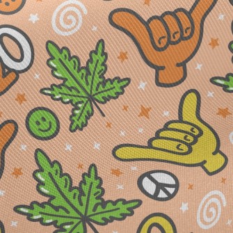 逗趣阿囉哈手勢斜紋布(幅寬150公分)