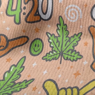 逗趣阿囉哈手勢毛巾布(幅寬160公分)