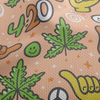 逗趣阿囉哈手勢鳥眼布(幅寬160公分)