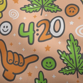 逗趣阿囉哈手勢雙斜布(幅寬150公分)