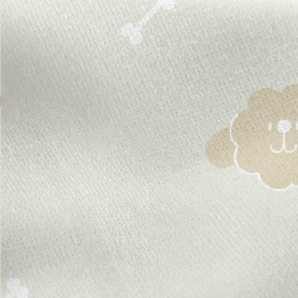 毛絨可愛的貴賓狗刷毛布(幅寬150公分)