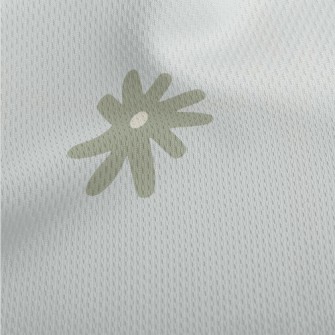 簡約單調的花朵鳥眼布(幅寬160公分)