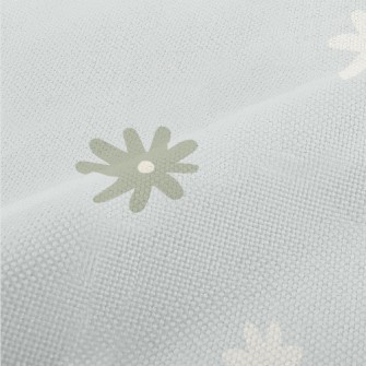 簡約單調的花朵麻布(幅寬150公分)