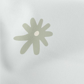 簡約單調的花朵薄棉布(幅寬150公分)