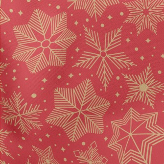 精緻聖誕雪花羅馬布(幅寬160公分)