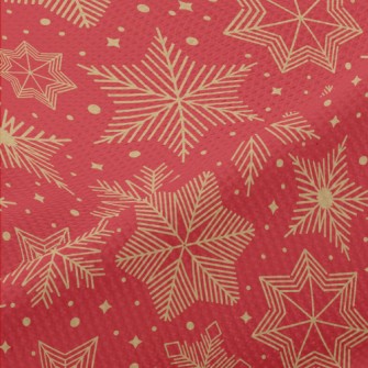 精緻聖誕雪花高爾布(幅寬180公分)