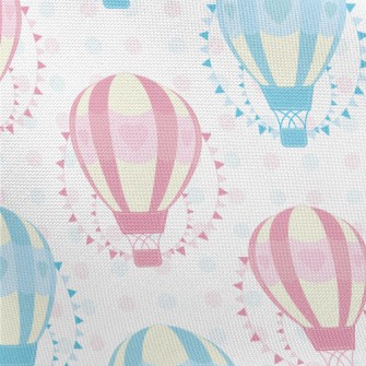 愛心點點熱氣球春亞紡(幅寬160公分)