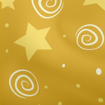 色塊星星和線條漩渦雙斜布(幅寬150公分)