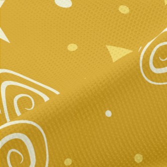 色塊星星和線條漩渦高爾布(幅寬180公分)