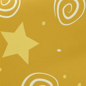 色塊星星和線條漩渦厚棉布(幅寬150公分)