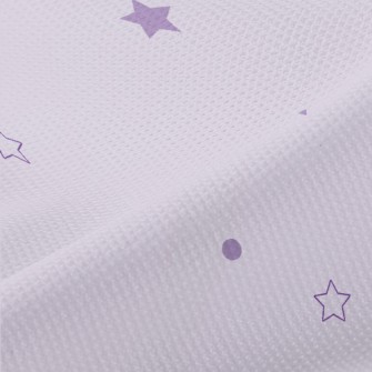 四散紫色的各種星星高爾布(幅寬180公分)