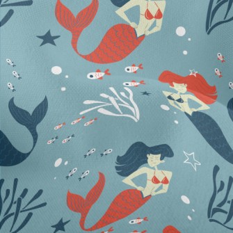 優游自在美人魚竹節麻(幅寬150公分)
