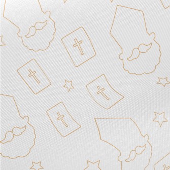簡約十字架教父星星厚棉布(幅寬150公分)