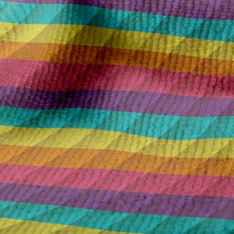 彩色線條毛巾布(幅寬160公分)