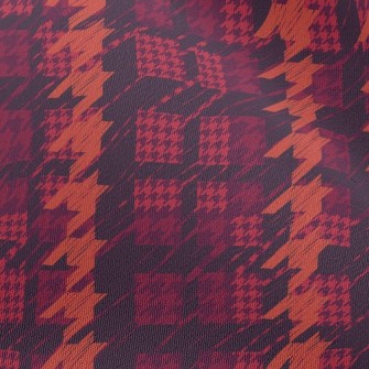 紅棗色千鳥格雪紡布(幅寬150公分)