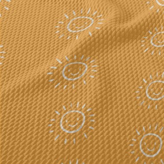 太陽笑臉塗鴉泡泡布(幅寬160公分)