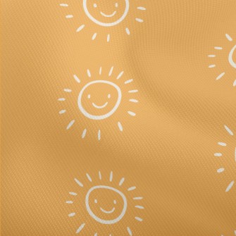太陽笑臉塗鴉雙斜布(幅寬150公分)