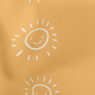 太陽笑臉塗鴉薄棉布(幅寬150公分)