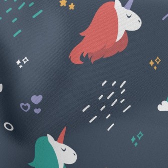 乖巧獨角獸羅馬布(幅寬160公分)