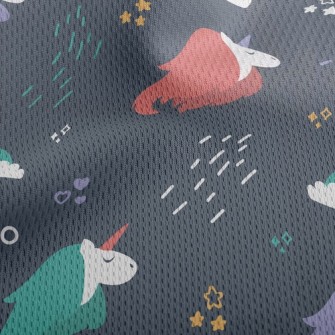 乖巧獨角獸鳥眼布(幅寬160公分)