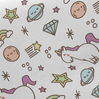 小行星與獨角獸斜紋布(幅寬150公分)
