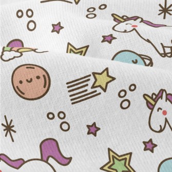 小行星與獨角獸仿棉布(幅寬150公分)
