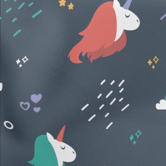 乖巧獨角獸薄棉布(幅寬150公分)