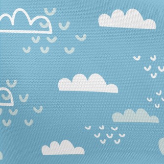 可愛雲朵和愛心春亞紡(幅寬160公分)