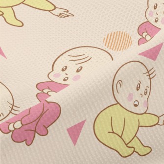 卡通可愛嬰兒男孩高爾布(幅寬180公分)