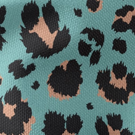 時尚螢光豹紋帆布(幅寬150公分)